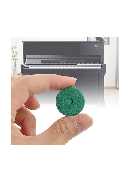 Piyano Onarım Parçası 90 Adet 22 mm Piyano Keçesi Denge Rayı Delmeleri, Klavye Dengesi Yıkayıcılar, Piyano Onarımı Için Keçe Piyano Tesviye Anahtar Yıkayıcılar, Yeşil indirimleri