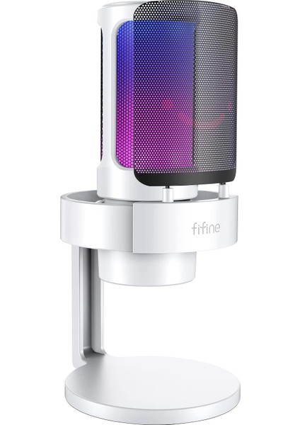 Ampligame A8 Beyaz USB Mikrofon Oyuncu Bilgisayar Mikrofonu White