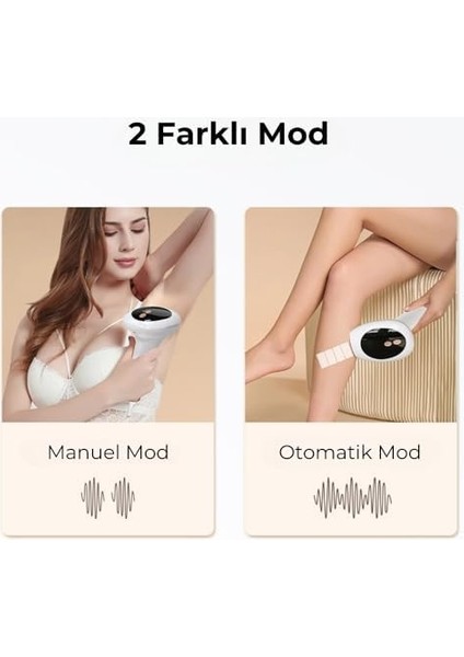 Hakopro Ipl Buz Lazer Epilasyon 999.999 Otomatik ve Manuel Atış Cilt Gençleştirici ve Akne Giderici Mod