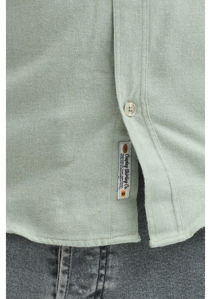 Kaşmir Görünümlü Çift Cepli Regular Fit Uzun Kollu Erkek Gömlek indirimleri