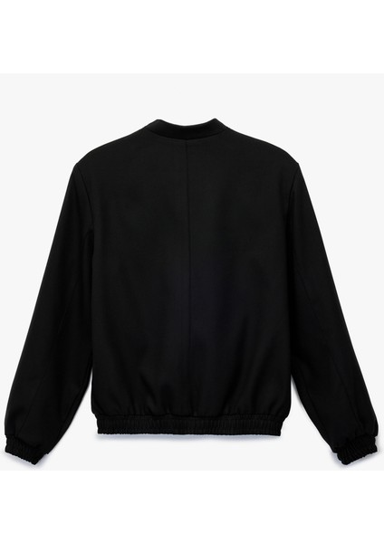 Uzun Kollu Viskon Karışımlı Cep Detaylı Bomber Ceket fırsatları