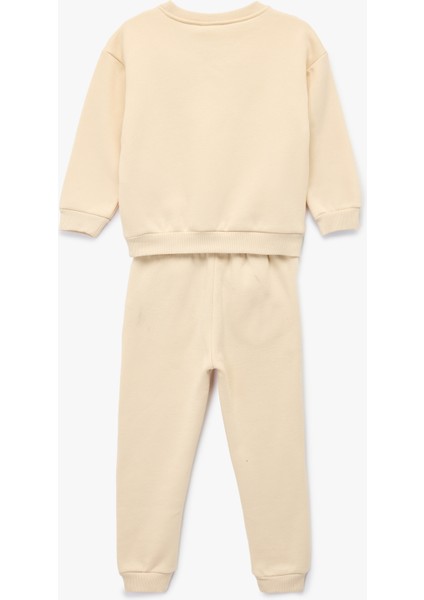 Baskılı Uzun Kollu Bisiklet Yaka Eşofman Takımı fiyatları