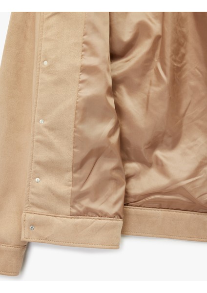 Regular Fit Kapaklı Cepli Gömlek Yaka Düğmeli Suni Süet Ceket fırsatları