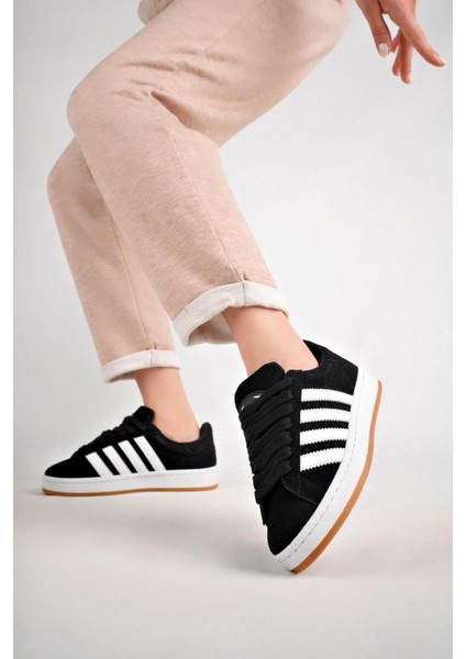 Black Kadın Günlük Sneaker Ortopedik Taban Spor Ayakkabı