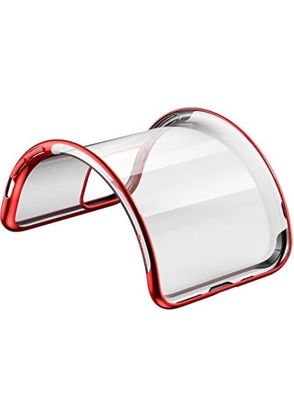 Shining, 11 Pro Max Cep Telefonu Kılıfı, Şeffaf/ Kırmızı fiyatları