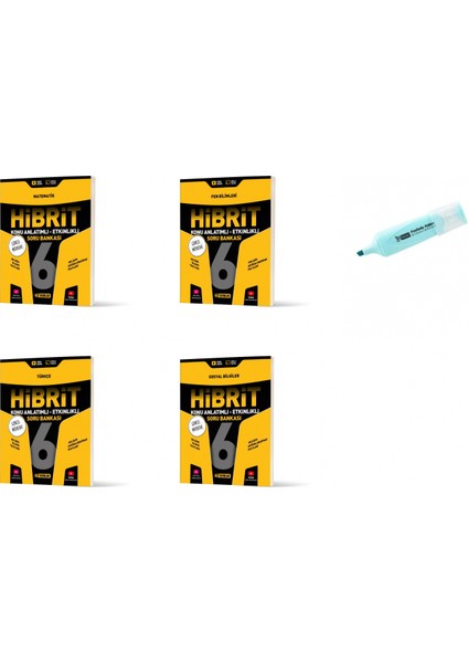 6.sınıf Hibrit Matematik Fen Türkçe ve Sosyal Konu Anlatımlı Etkinlikli Sb (Yeni Müfredat)