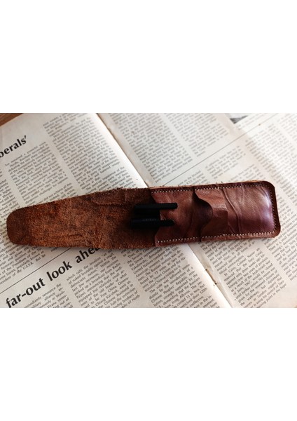 Crazy Hors Hakiki Deri El Emeği Özel Kalemleriniz Için Kalemlik Kalem Kutu 27 cm 6 cm Nlu1 fiyatları