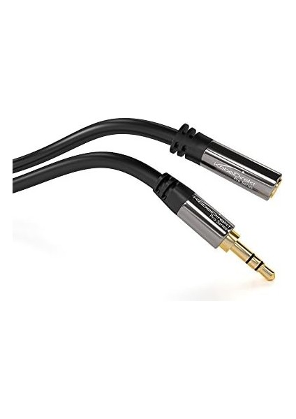 – 1 M – Kulaklık Uzatma Kablosu, 3,5 mm Jak Uzatması (Aux Ses Kablosu, Jak Fişi/jak Soketi, Neredeyse Hasar Verilemeyen Metal Gövde, Kulaklıklar Için Idealdir, Siyah) fiyatları
