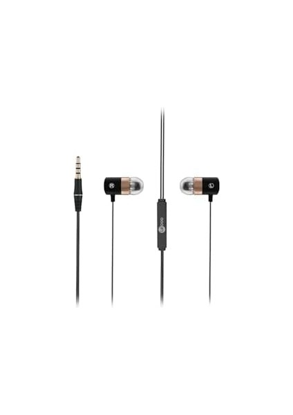 EH103 3.5mm Girişli Gürültü Önleyici Mikrofon Ses Ayarı Panelli Hd Mikrofon Yüksek Çözünürlüklü Geniş Uyumluluk Ses Spor Iş Kulak Içi Mikrofonlu Kulaklık Siyah fiyatları