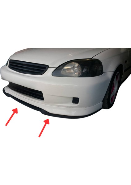 Honda Civic Ies Es Uyumlu Evrensel Universal 3 Parça Cupra Kupra Ön Ek Tampon Dili Lip Esnek Karlık fiyatları