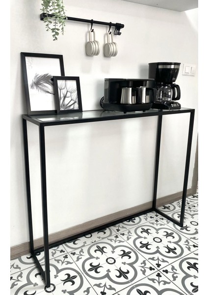 Metal Dekoratif Dresuar Kahve Köşesi Modern Konsol