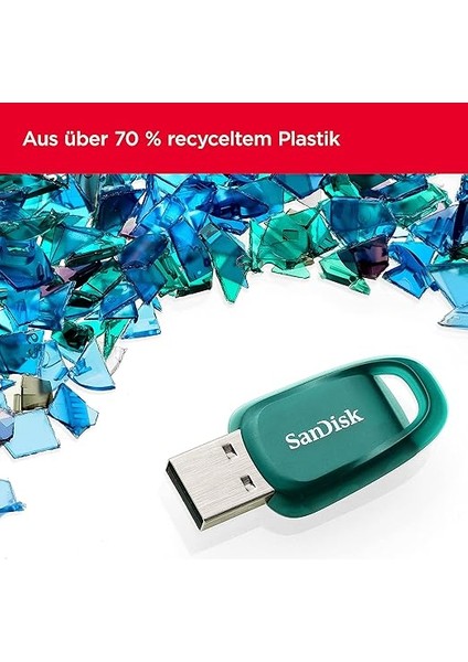 Ultra Eco USB 3.2 Flash Sürücü 128 GB (100 Mb/s'ye Kadar Okuma Hızı, Rescuepro Deluxe, 5 Yıl Garanti) fiyatları