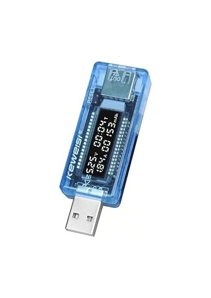 USB Voltmetre Ampermetre LED Gösterge Volt Amper Gerilim Ölçer