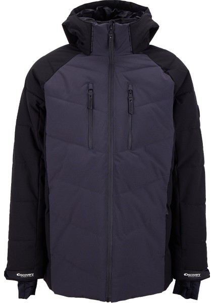 D5WM-MNT3726 Siyah Düz Erkek Mont