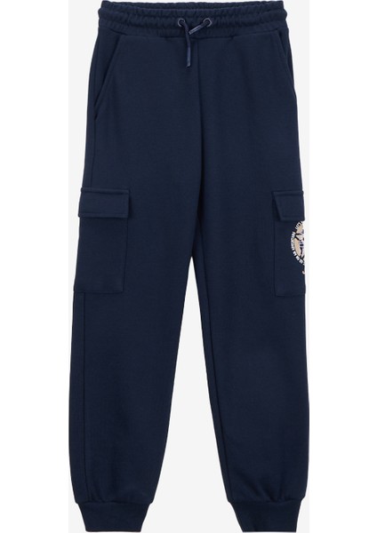 Lastikli Paça Lacivert Erkek Çocuk Eşofman Altı J5WB-EA7775