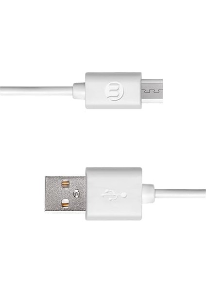 Usb-A - Micro USB Kablosu Beyaz