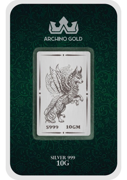 Hediyeye Özel 10 Gram Özgürlüğün Simgesi Olan Kanatlı Kurt Temalı 999 Ayar Gümüş KÜLÇESI-722 fiyatları