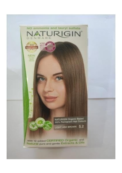 Naturigin Organik Içerikli Saç Boyası 5.2 Açık Küllü Kumral modelleri