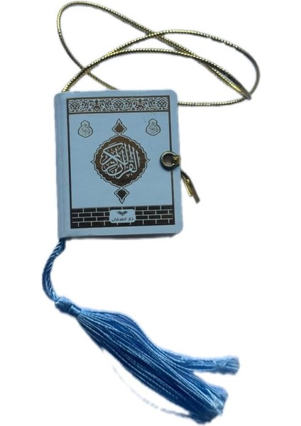 Icin Mini Kurani Kerim Araba Kuranı Mavi Renk Mini Kuranı Kerim