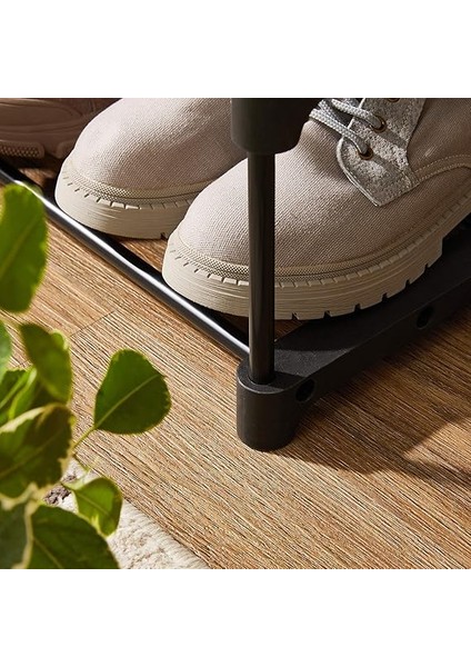 5 Katlı Ayakkabı Rafı, Ayakkabı Saklama Düzenleyici, 2'li Set, Metal Saklama Rafı, Istiflenebilir Ayakkabı Rafı, Koridor, Oturma Odası, Yatak Odası, Vestiyer Için, 30 x 45 x 89 Cm, Siyah modelleri