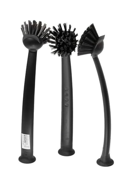 Rinnig Bulaşık Fırçası, Koyu Gri, 3 Adet modelleri