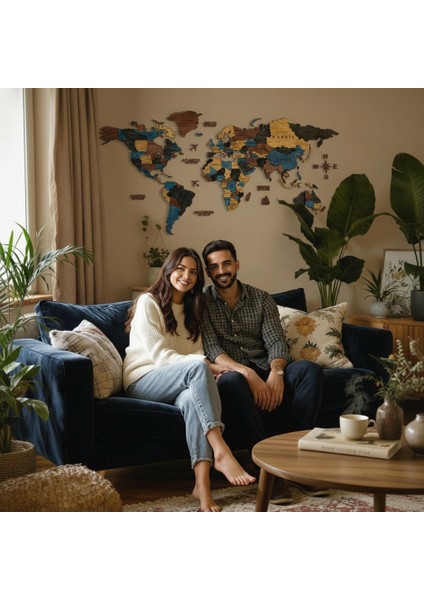 Leo Ahşap Dünya Haritası modelleri