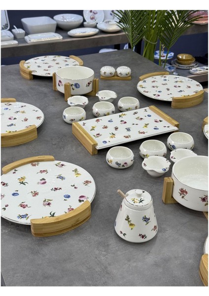 Lüx Porselen 22 Parça Leandra Kahvaltı Takımı