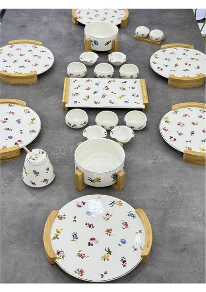 Lüx Porselen 22 Parça Leandra Kahvaltı Takımı fiyatları