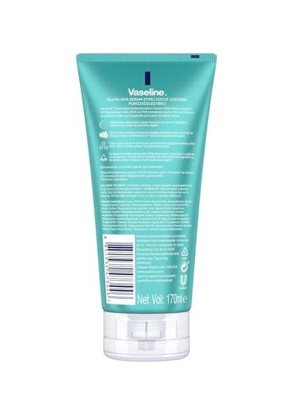 Vaseline Gluta-Hya Serum Etkili Vücut Losyonu, Pürüzsüzleştirici, 170 Mililitre modelleri
