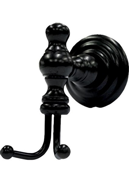 Siyah Pirinç Banyo Askısı, Modern ve Dayanıklı Havlu Askılığı - KS101