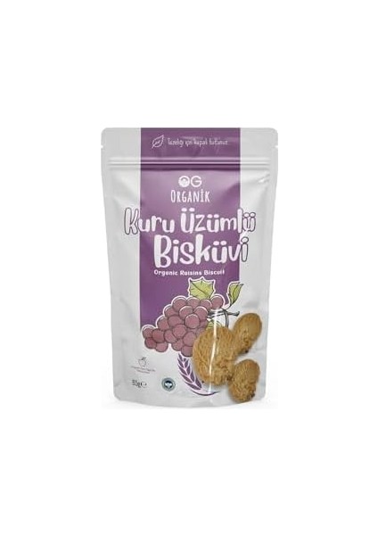 Og Organik Üzümlü Bisküvi 65 gr