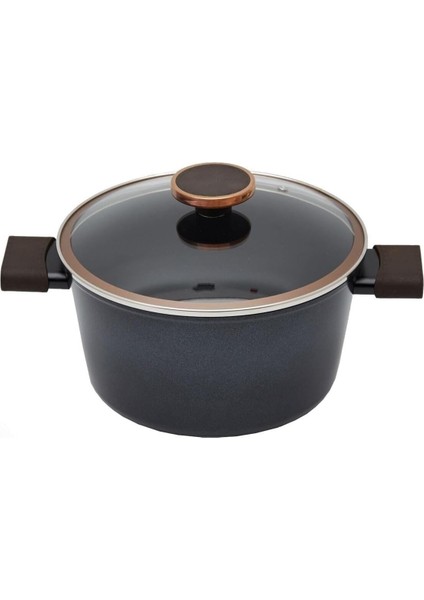 Nobless Cam Kapaklı Derin Tencere 24CM