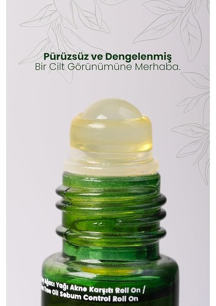 Natural Çay Ağacı Yağı Hızlı Etkili Akne Karşıtı Roll On 10 ml fırsatları