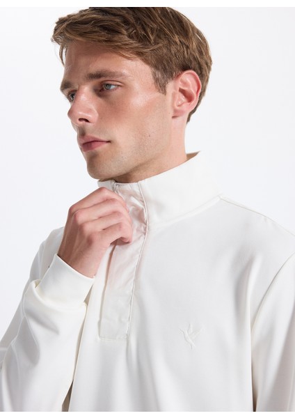 Bato Yaka Düz Ekru Erkek Sweatshırt F5WM-SWT 2573 fiyatları