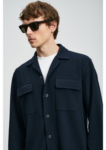 Erkek Ador Regular Fit Basic Gömlek 112010670 Lacivert modelleri