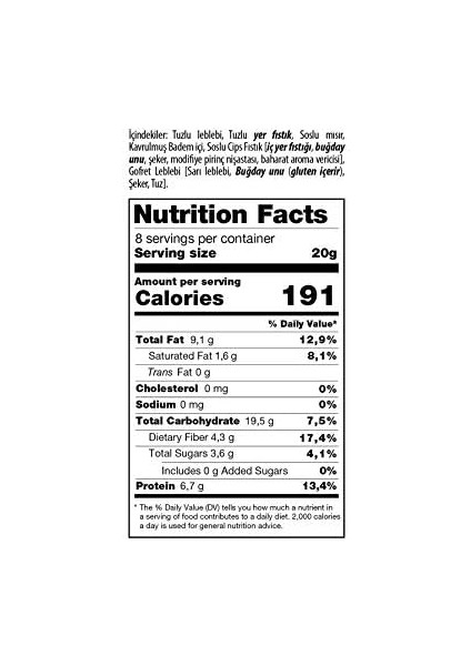 Malatya Pazarı Murat Palancı Tuzlu Karışık 125 gr x 12 Adet