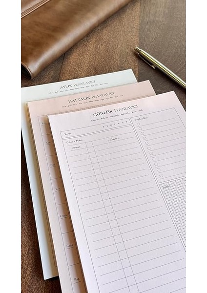 Tanıtım 3'lü Masaüstü Planlayıcı Set (Günlük Planlayıcı, Haftalık Planlayıcı, Aylık Planlayıcı) fırsatları