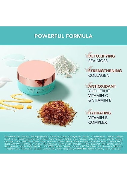 Foreo Iris Nemlendirici Hidrojel Göz Maskesi – Kadın & Erkekler Için Alt Göz Tedavisi: Koyu Halkalar & Şişkinlik Karşıtı – Nemlendirici & Serinletici – Vegan, Tüm Cilt Tipleri – 60 Adet