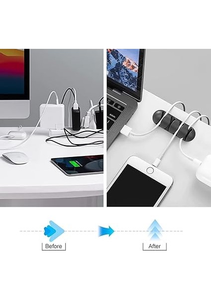 16 Adet Kordon Tutucu Siyah Kendinden Yapışkanlı Kordon Klipleri Masa Kablo Yönetimi Ev Veya Ofis Için indirimleri