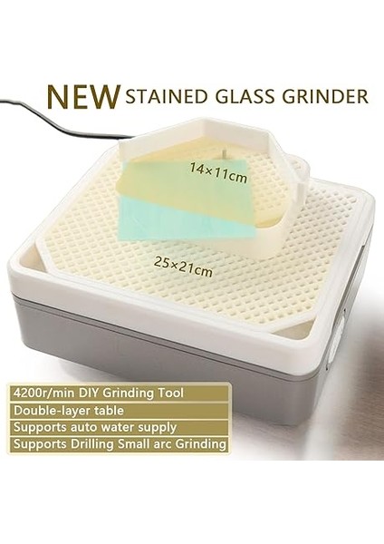 Öğütücü, Çift Katmanlı Vitray Seti, 5 Öğütücü Uçlu Mini Cam Öğütücü Makinesi, 2-3mm Cam Delme, 3-25MM Ark Öğütme, Cam Işleme Sanatları Için fiyatları