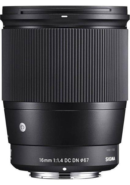 402965 16MM F1,4 Dc Dn Objektif, Filtre Çapı: 67 Mm, Siyah
