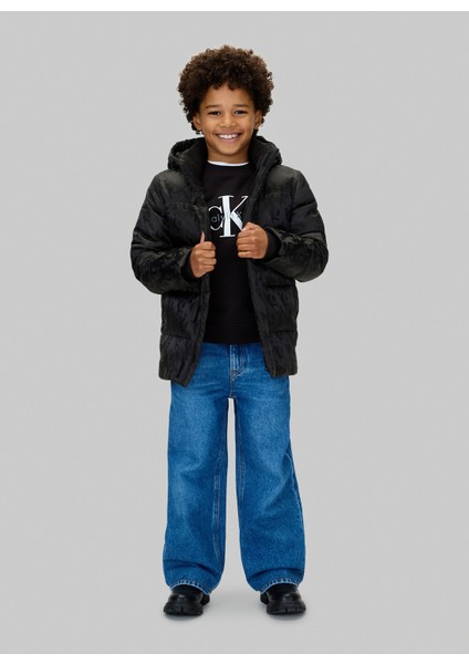 Siyah Erkek Çocuk Şişme Mont IB0IB02570BEH