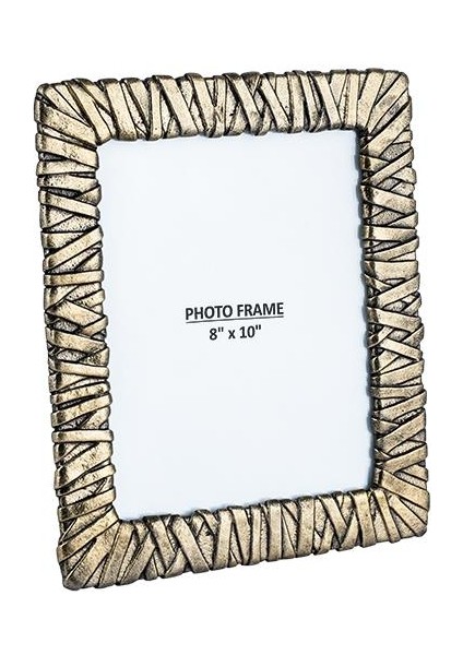 La Medore Wrap Collectıon Antıque Brass Large Photo Frame 27X32 cm