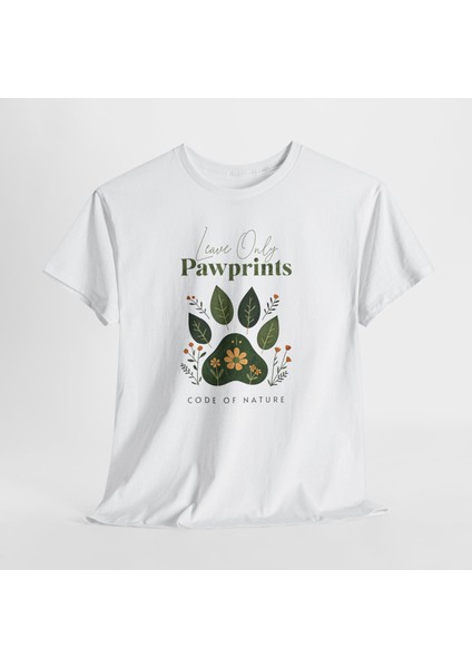 Leave Only Pawprints – Code Of Nature Kadın Regular Fit Tişört indirimleri