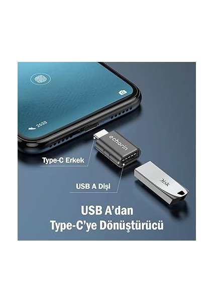 Otg Akıllı Giriş USB 3.0 To Type-C Dönüştürücü Adaptör Çevirici 5gbps, iPhone 16, Pro, Pro Max, M2, M3, M4 MacBook Pro, Air, iPad Pro ve Galaxy S25, S24, S23 ve Tabletler ile Uyumlu fırsatları