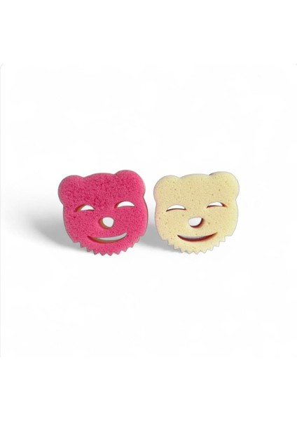 2 Adet - Çift Taraflı Bulaşık Süngeri, Gülen Kedi Yüz Ovucu Dayanıklı Sünger, Scrub And Sponge modelleri