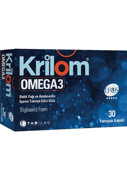 Krilom Omega 3 30 Yumuşak Kapsül Balık Yağı