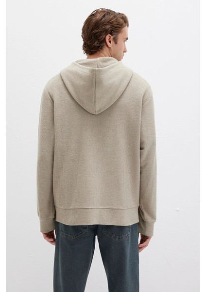 Erkek Kapüşonlu Fermuarlı Sweatshirt M0S10520 Sis Gri indirimleri