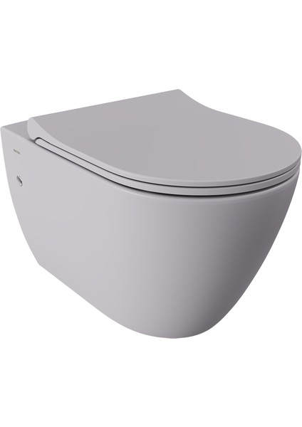 Bocchi Venezia Asma Klozet Kanalsız Mat Gri Kapak Dahil 1295-006-0128