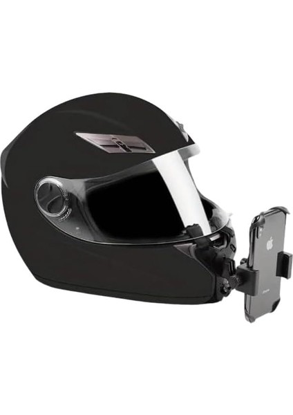 Motorsiklet Kask Önü Takılan Telefon Tutucu Aksiyon Kamerası Takılabilen Aparat